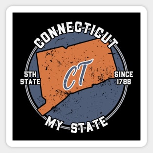 Connecticut My State Patriot State Tourist Gift Sticker